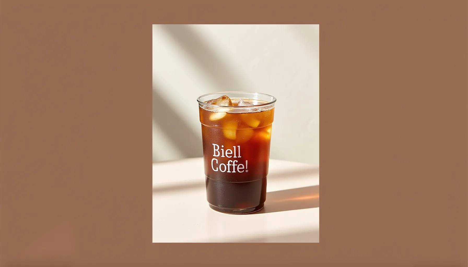 Iced coffee from Chick-fil-A sits on a surface, showcasing ice and rich dark liquid in a cup.