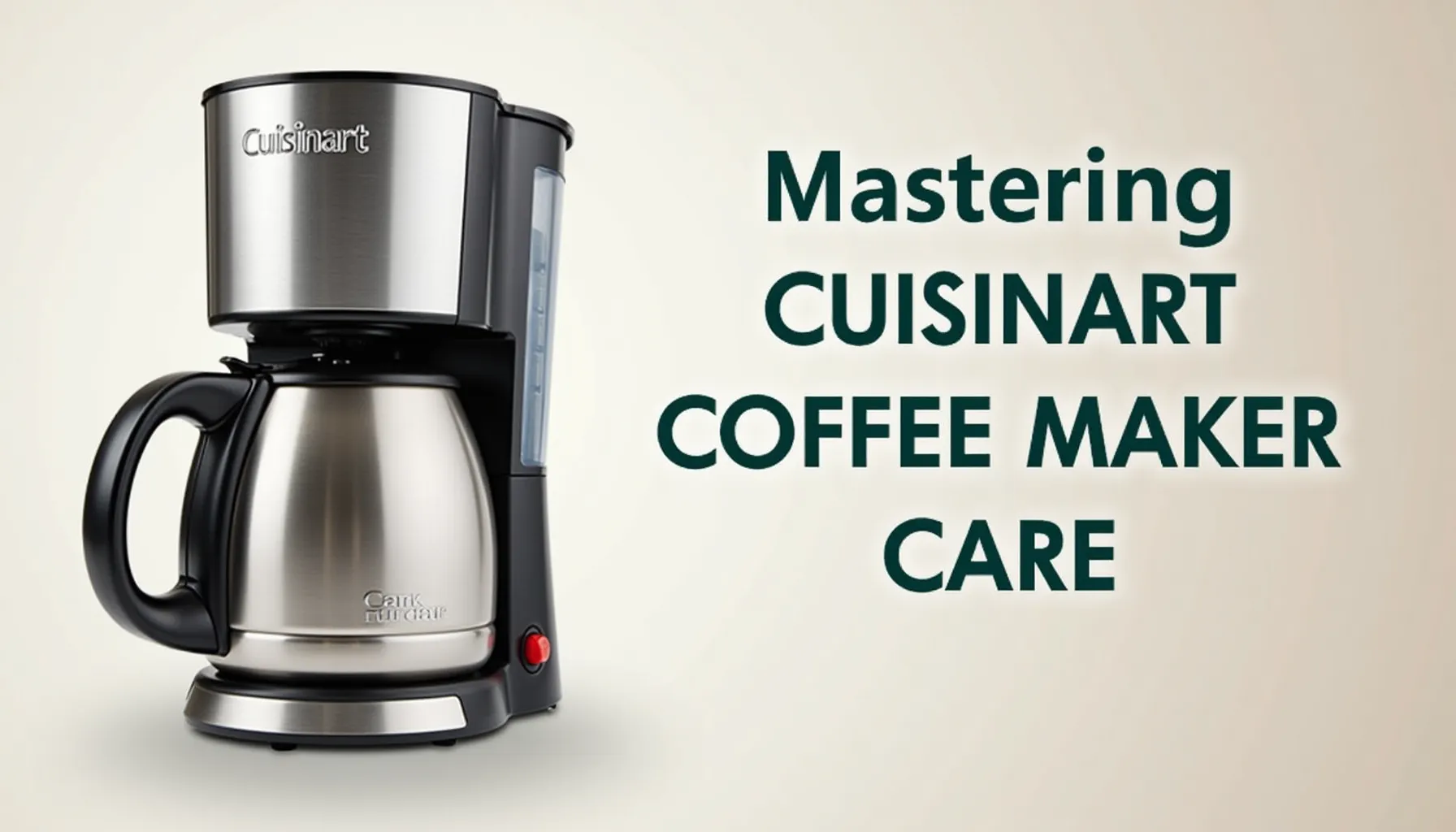 Cuisinart coffee maker parts are essential for maintaining your coffee maker's performance and longevity.