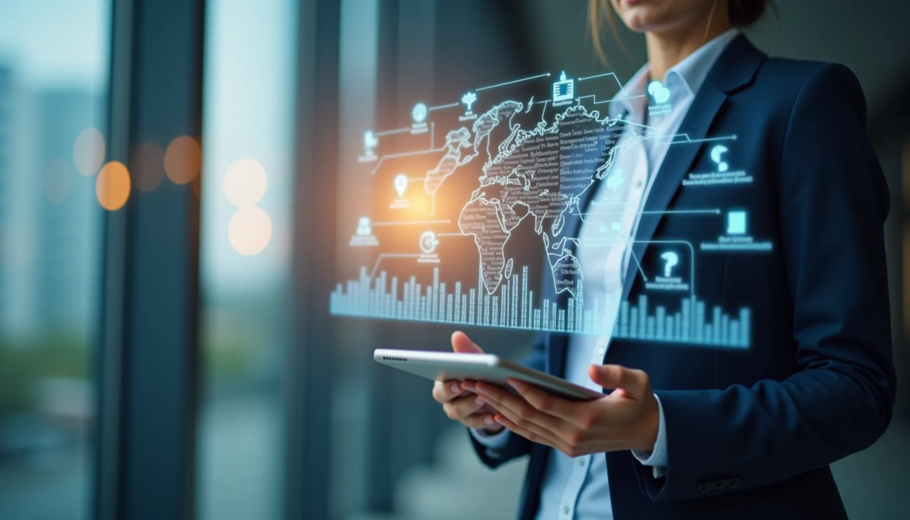 Multi ai models content displayed on a digital interface while a person interacts with it.