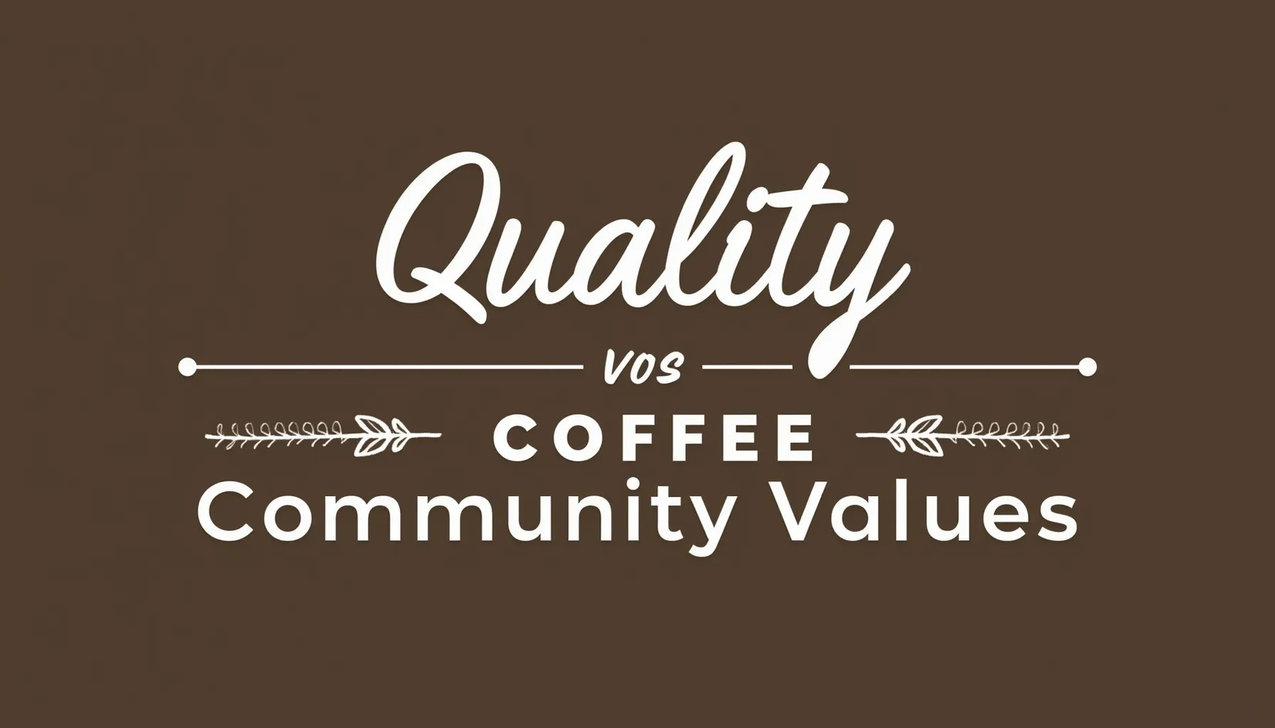 Graphic promoting yuban coffee, emphasizing quality and community values in coffee production.