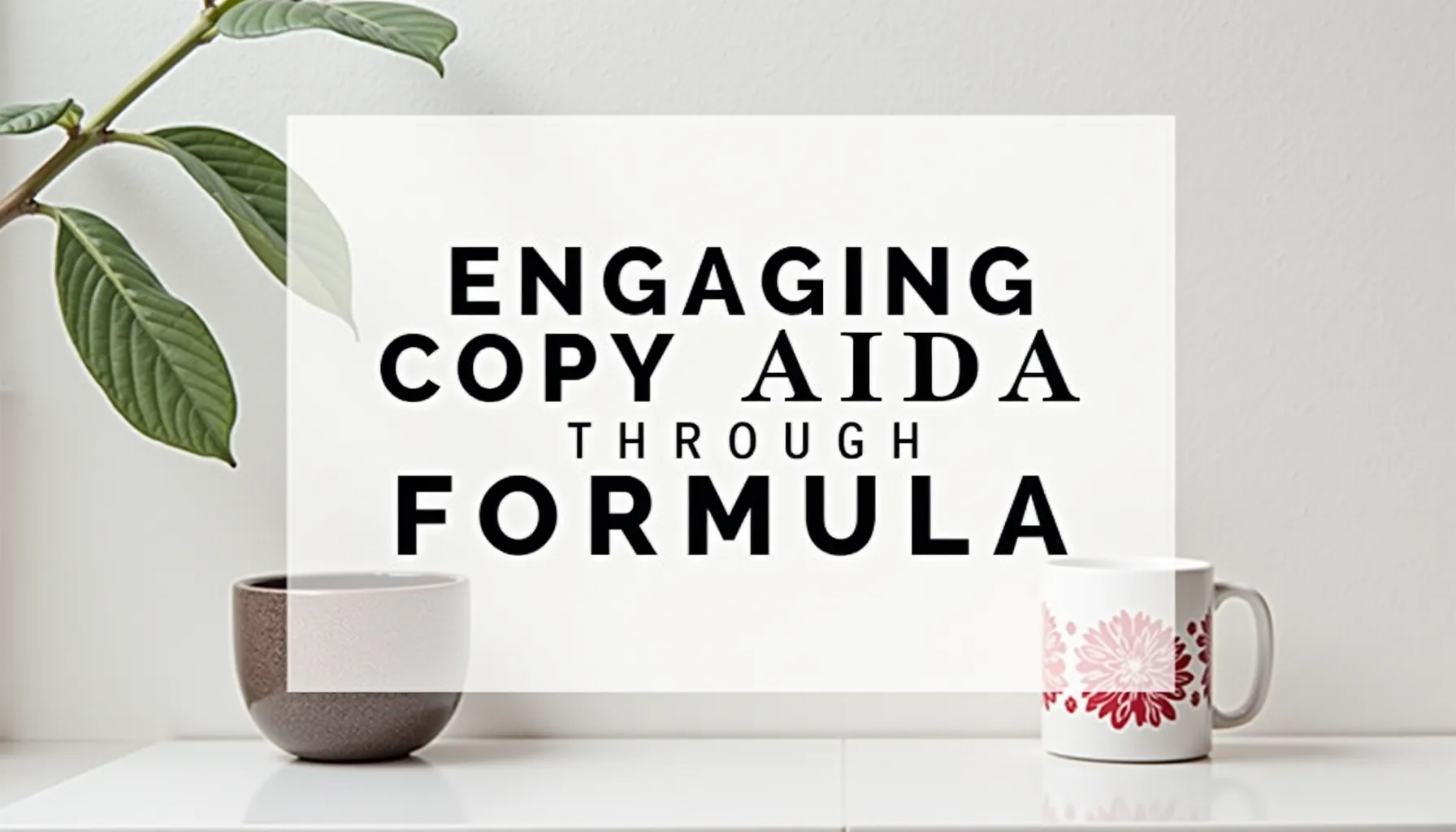 A visually appealing display shows various aida formula examples for engaging copy writing.