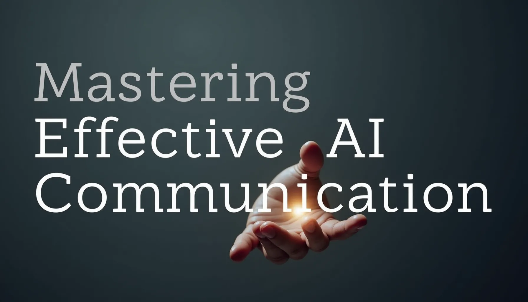 A hand reaching out symbolizes chatgpt best prompting for mastering AI communication effectively.